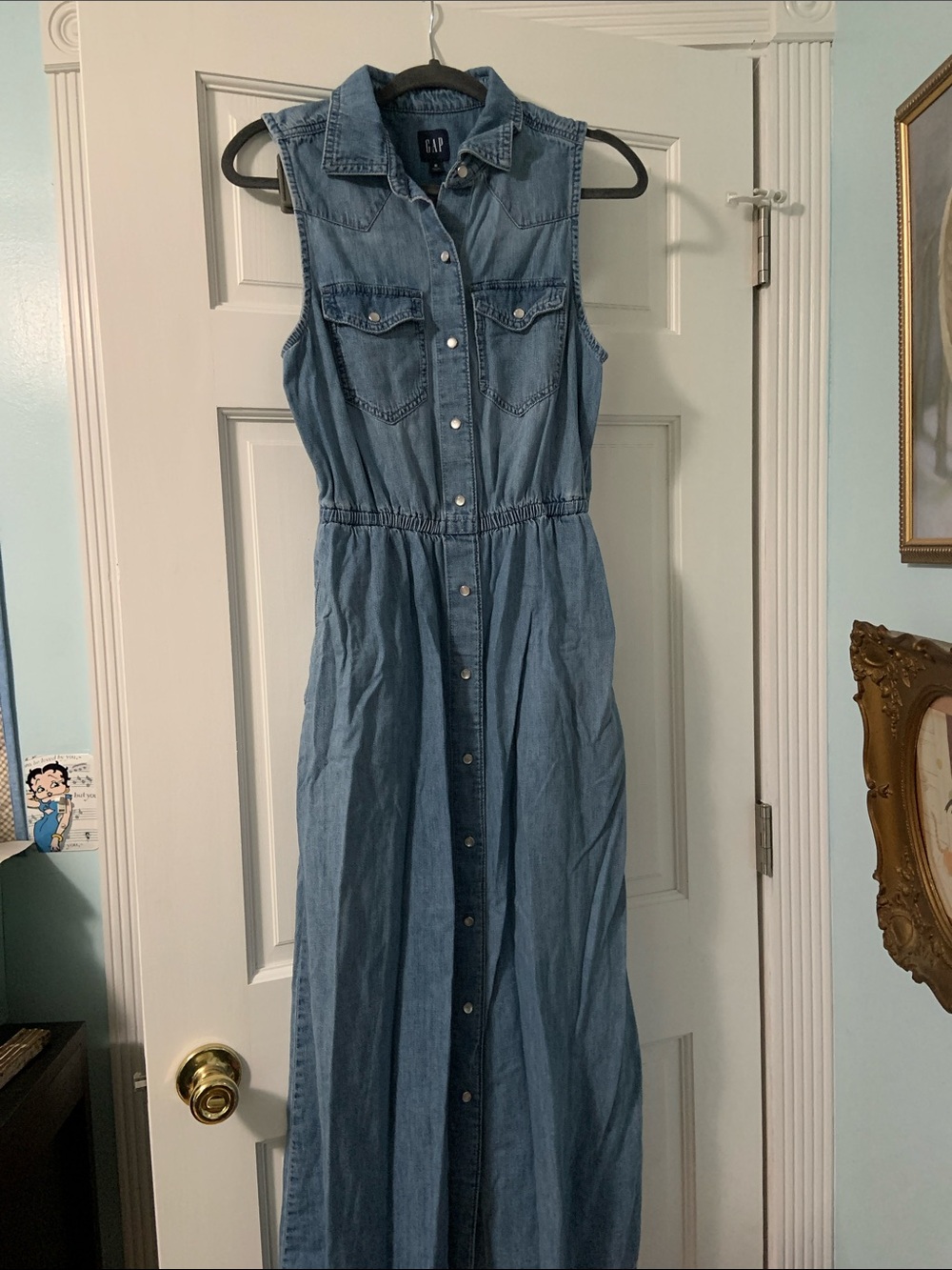 Gap Sleeveless Denim Dress size Medium